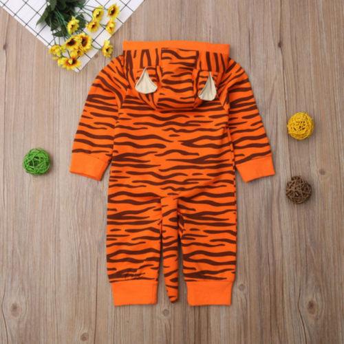 Baby Boy Tiger Hooded Jumpsuit Baby Rompers Wholesale