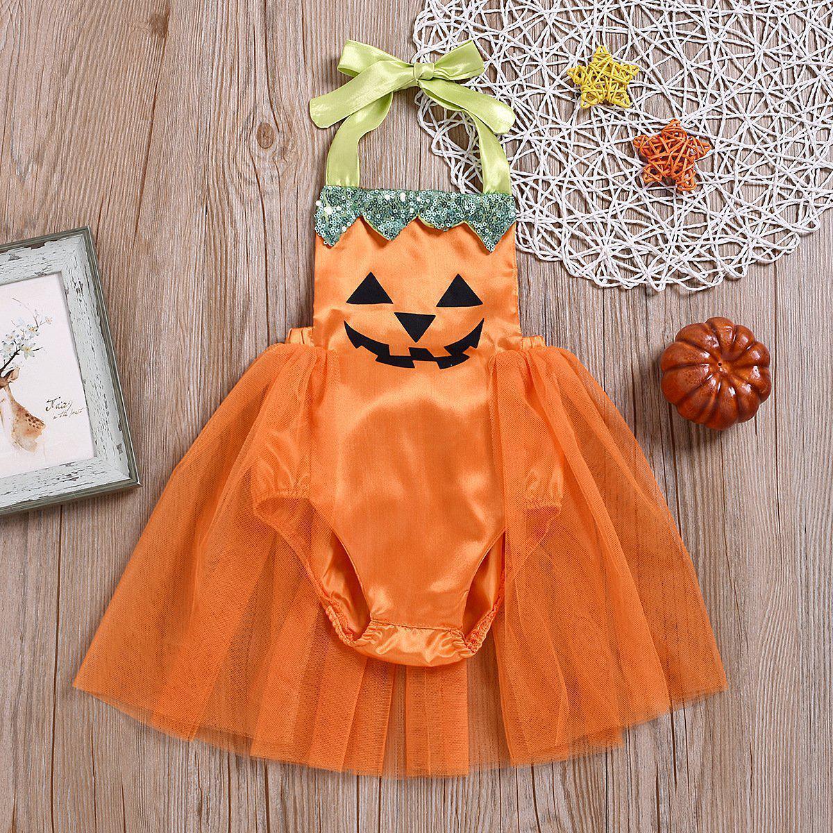 Baby Girls Halloween Skull Mesh Dress