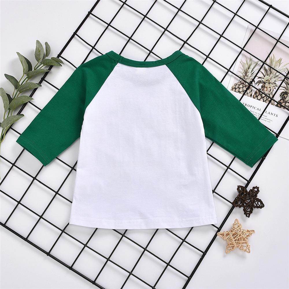 Baby Girls Happy Letter Printed Long Sleeve T-shirt Baby Clothes Wholesale Supplier