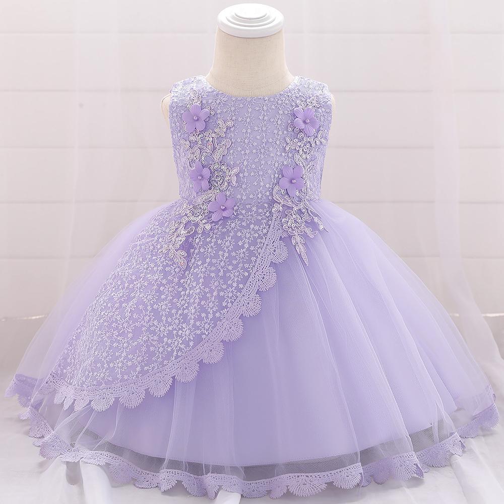 Baby Girl Sequined Flower Dress Princess Tutu Flower Girl Dress