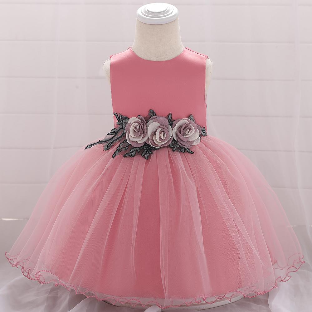 Baby Girl Prom Princess Tulle Tutu Flower Dress