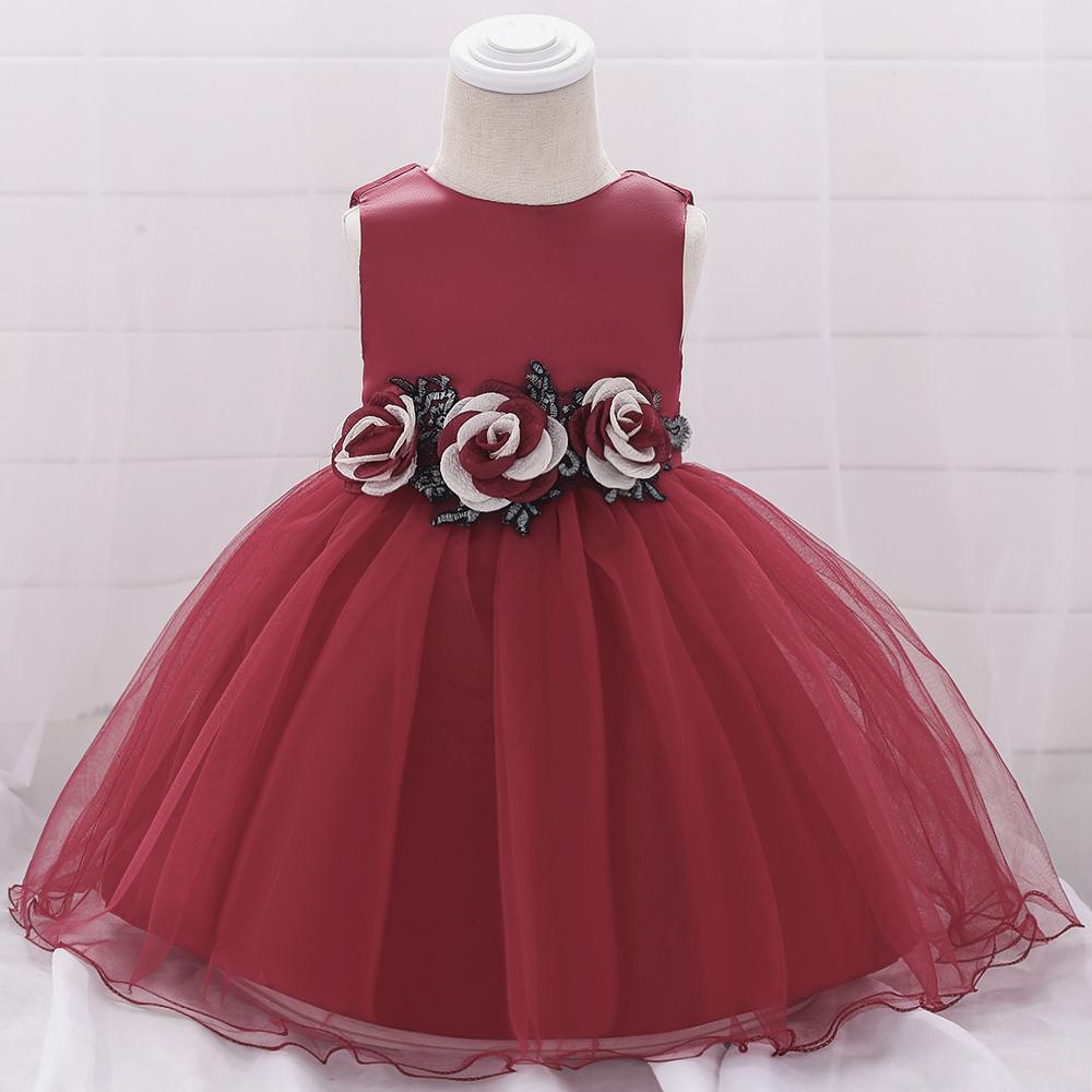 Baby Girl Prom Princess Tulle Tutu Flower Dress