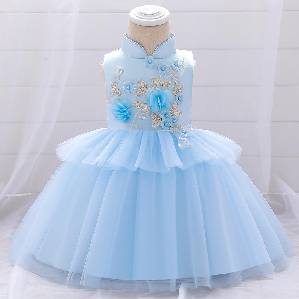 Baby Girl Mesh Cake Flower Dress