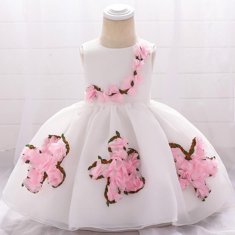 Baby Girl Flower Princess Spliced Dress