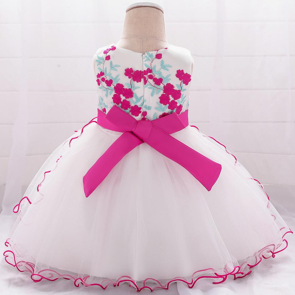 Baby Girl Beaded Mesh Princess Tutu Flower Dress