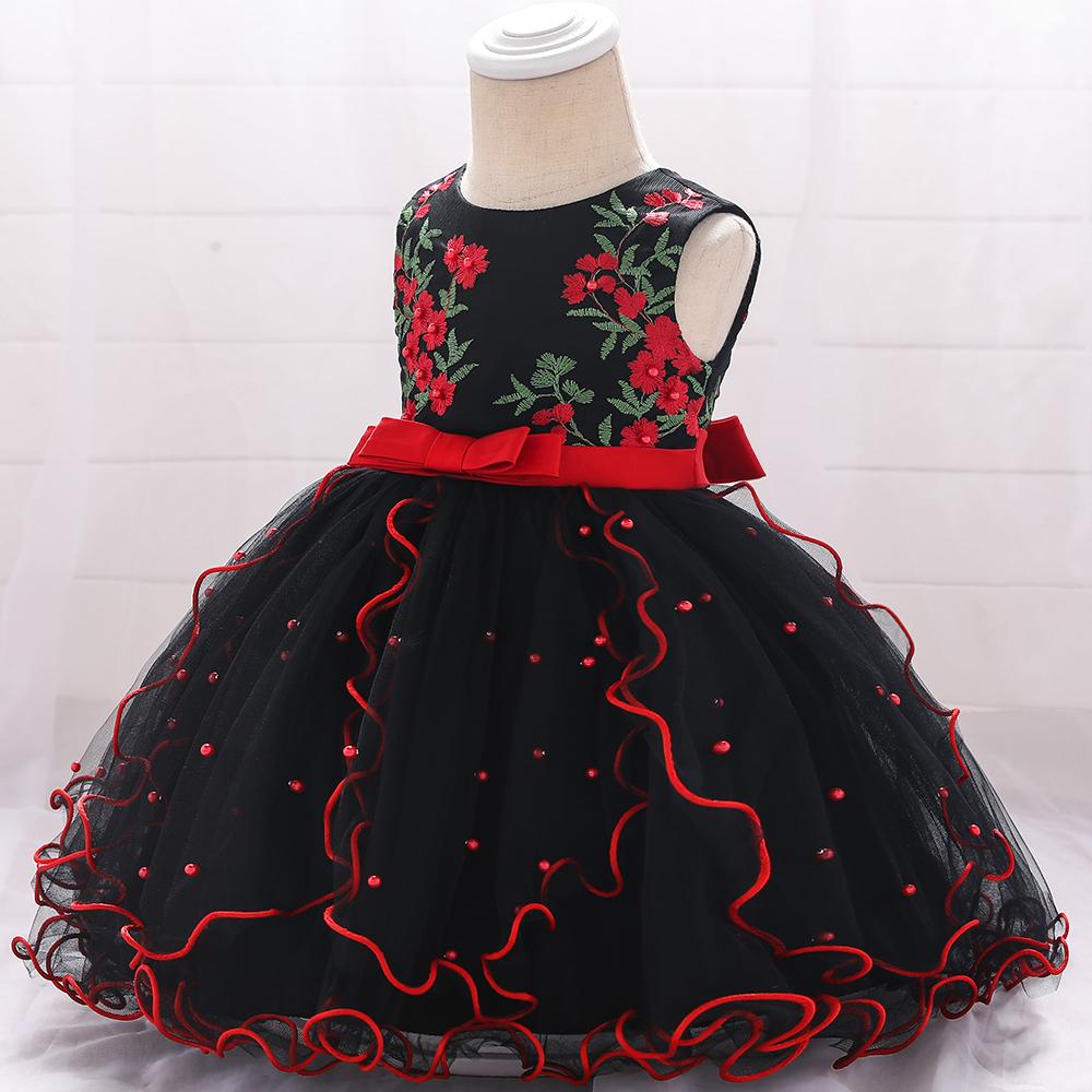 Baby Girl Beaded Mesh Princess Tutu Flower Dress