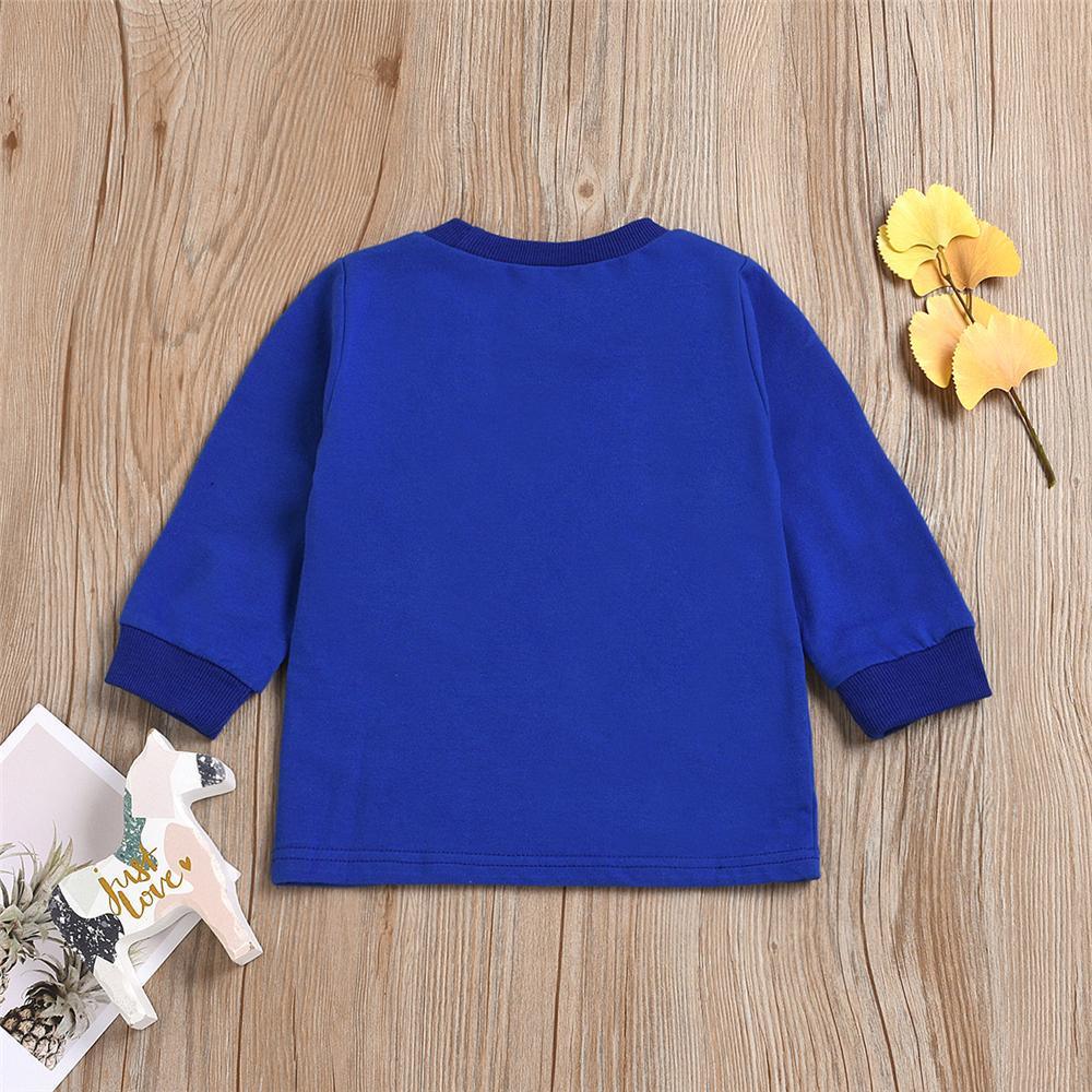 Baby Boy Letter Printed Long Sleeve Casual T-shirt Baby Wholesales