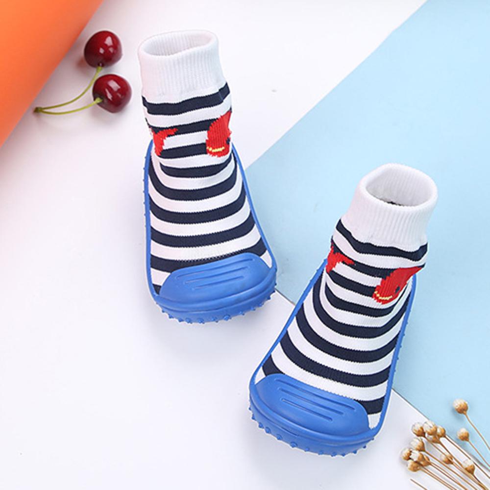 Baby Cartoon Non-slip Striped Printed Casual Flats