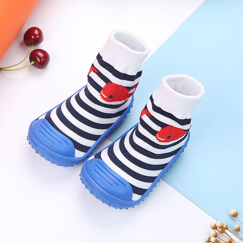 Baby Cartoon Non-slip Striped Printed Casual Flats