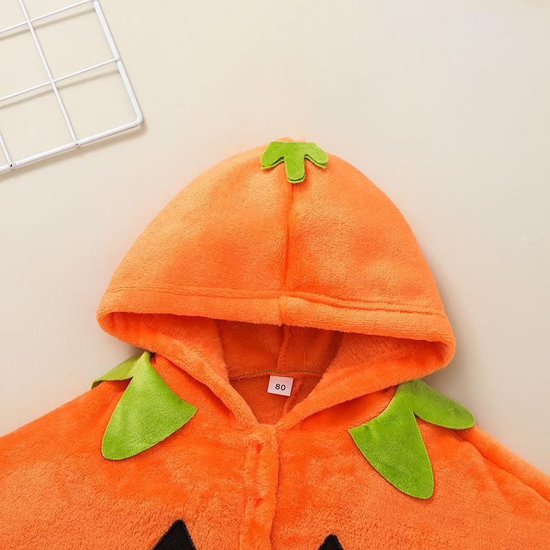 2021 New Children's Cute Pumpkin Top Halloween Costume Wholesale Baby Clothes Online