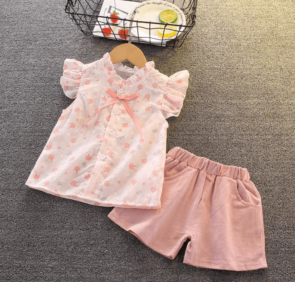 2-piece Floral Top & Shorts for Toddler Girl