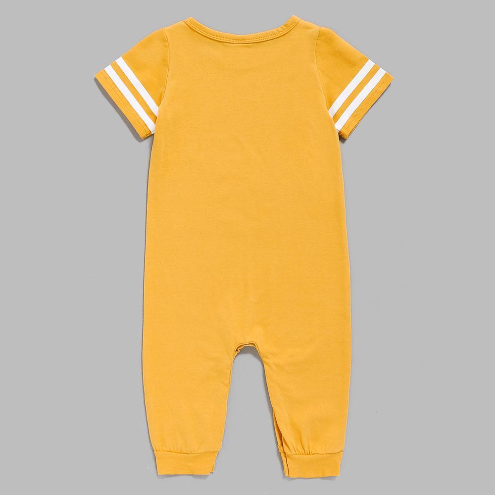 Baby Boys Short Sleeve Peachy Printed Striped Romper Baby clothes Cheap Wholesale