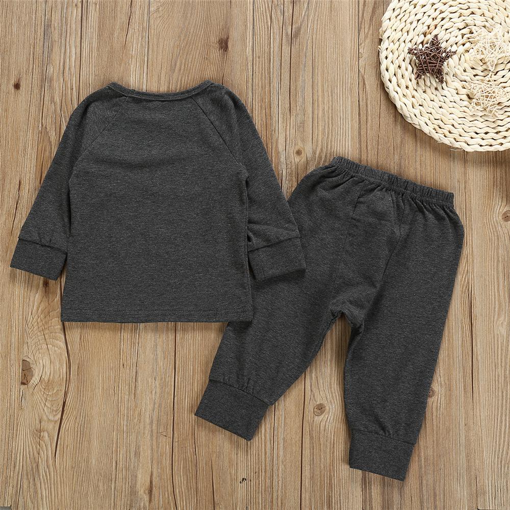 Baby Boys Solid Long Sleeve Tops & Pants Wholesale Boys Clothing Suppliers