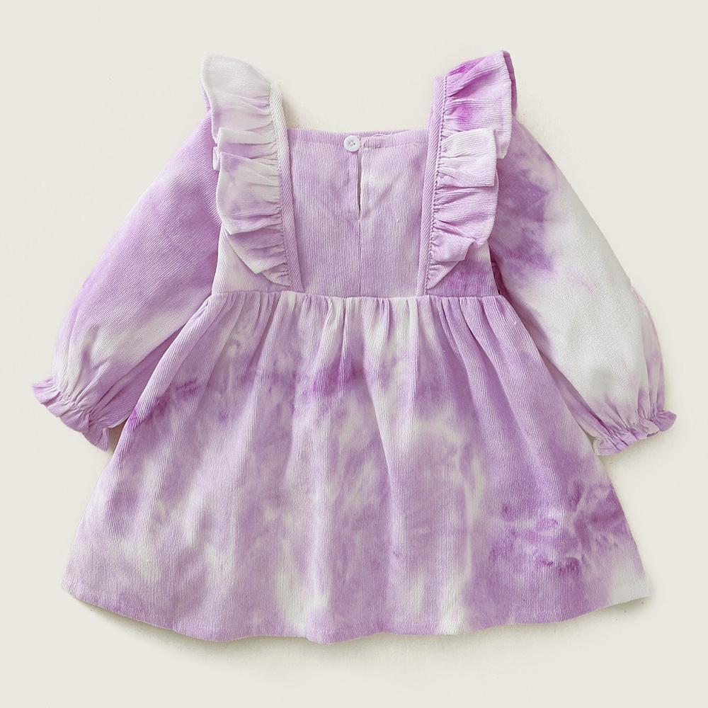 Baby Girl Tie Dye Long Sleeve Dress Baby Wholesale Clothing