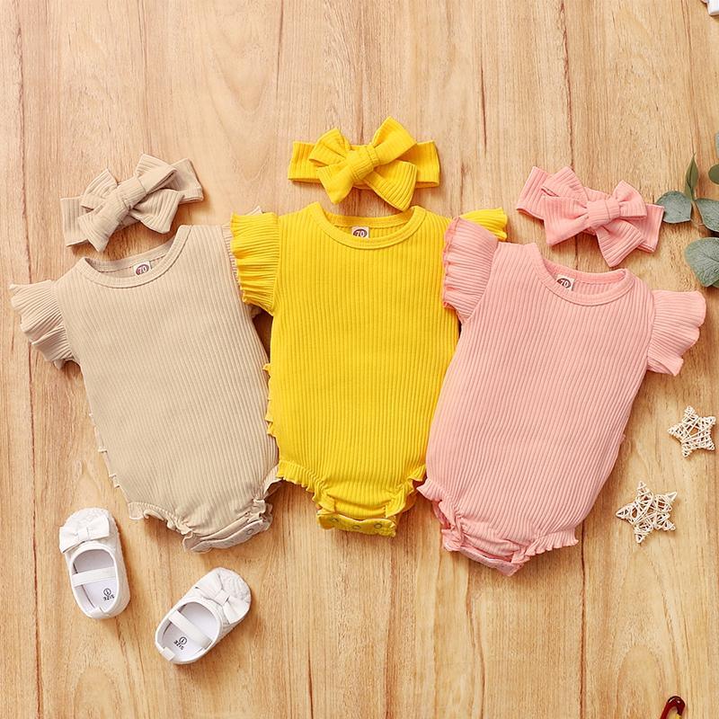 2-piece Headband & Romper for Baby Girl