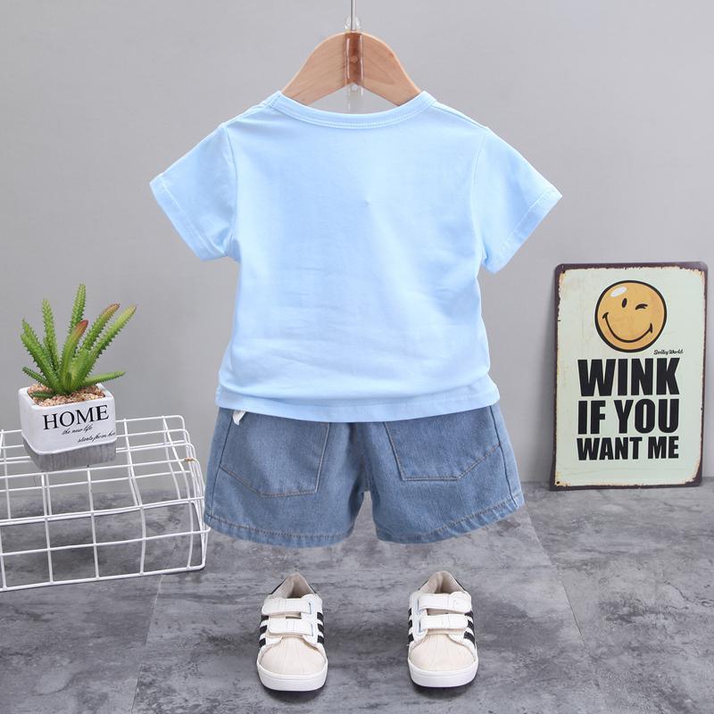 2-piece Dinosaur Pattern T-shirt & Shorts for Children Boy