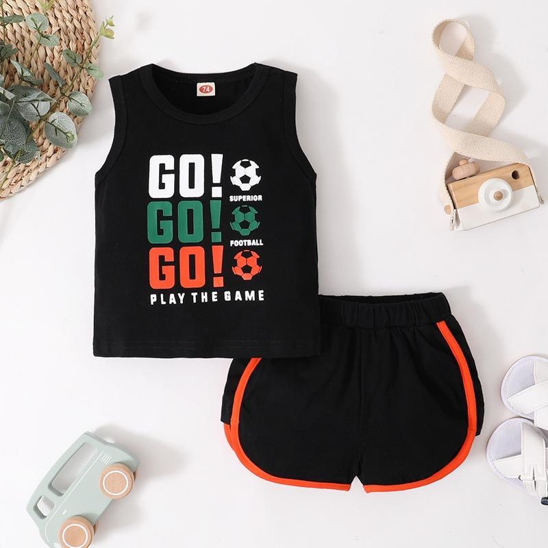 Baby Boy Casual Style Sleeveless T-shirt & Shorts Children's Clothing