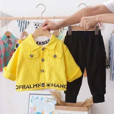 3-piece Letter Pattern Coat & Sweatshirt & Pants for Children Boy