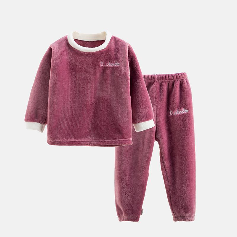 2-piece Fleece Casual Suit for Toddler Girl