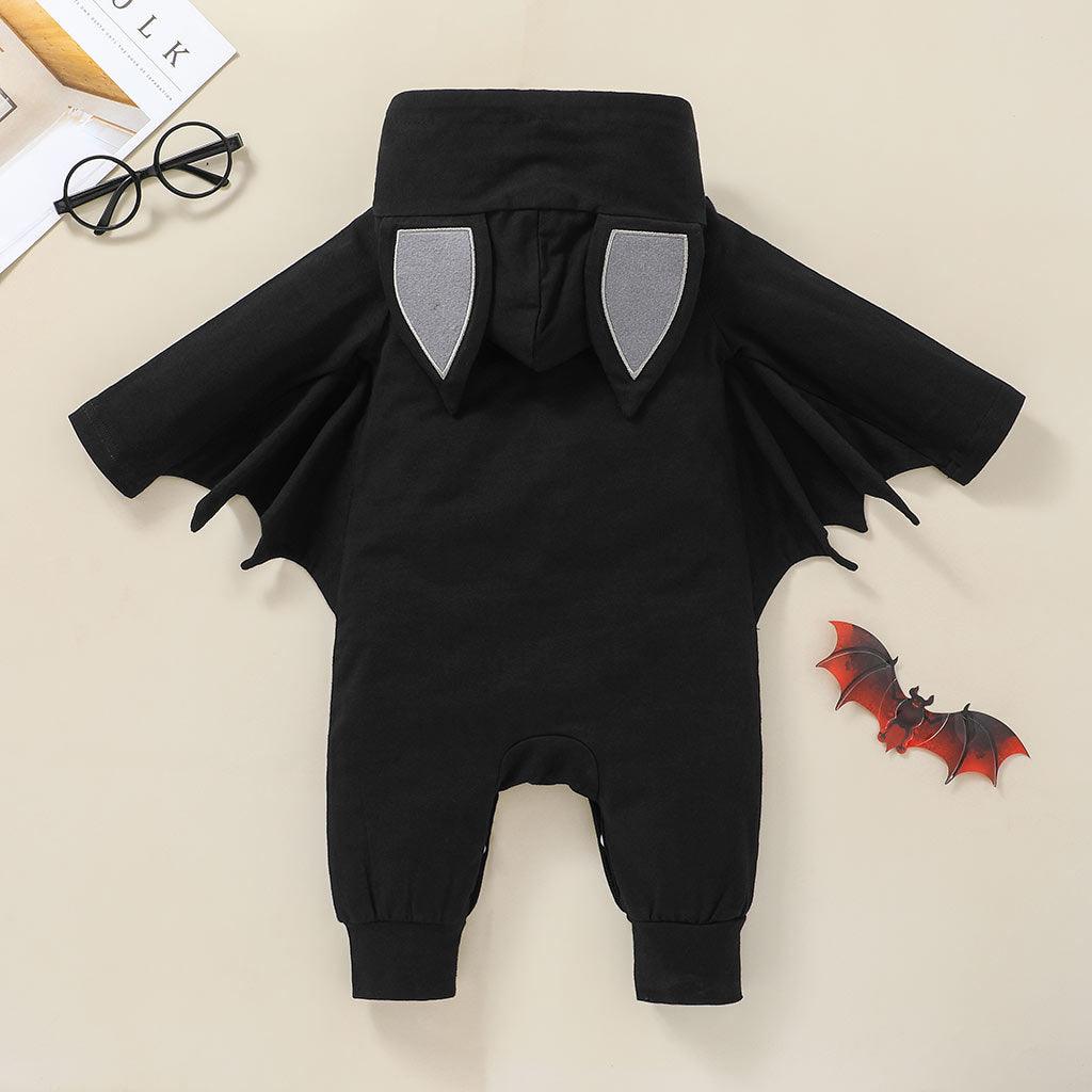 Baby Boys Cartoon Bat Halloween Long Sleeve Jumpsuit Wholesale Baby Clothes Vendors