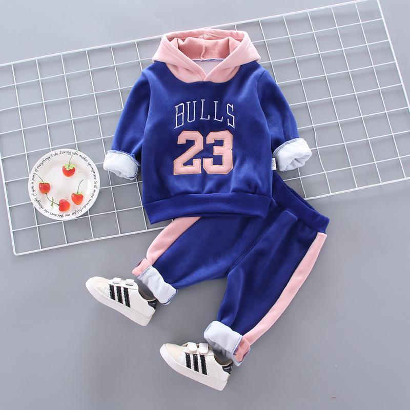 2-piece Fleece-lined Hoodie & Pants for Toddler Girl