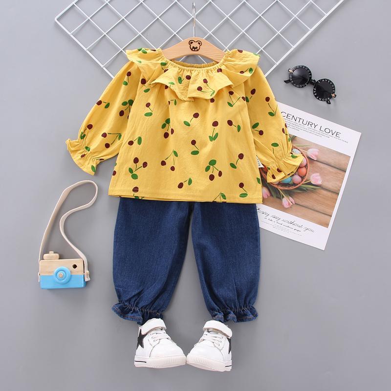 2-piece  Ruffle Top & Pants for Toddler Girl