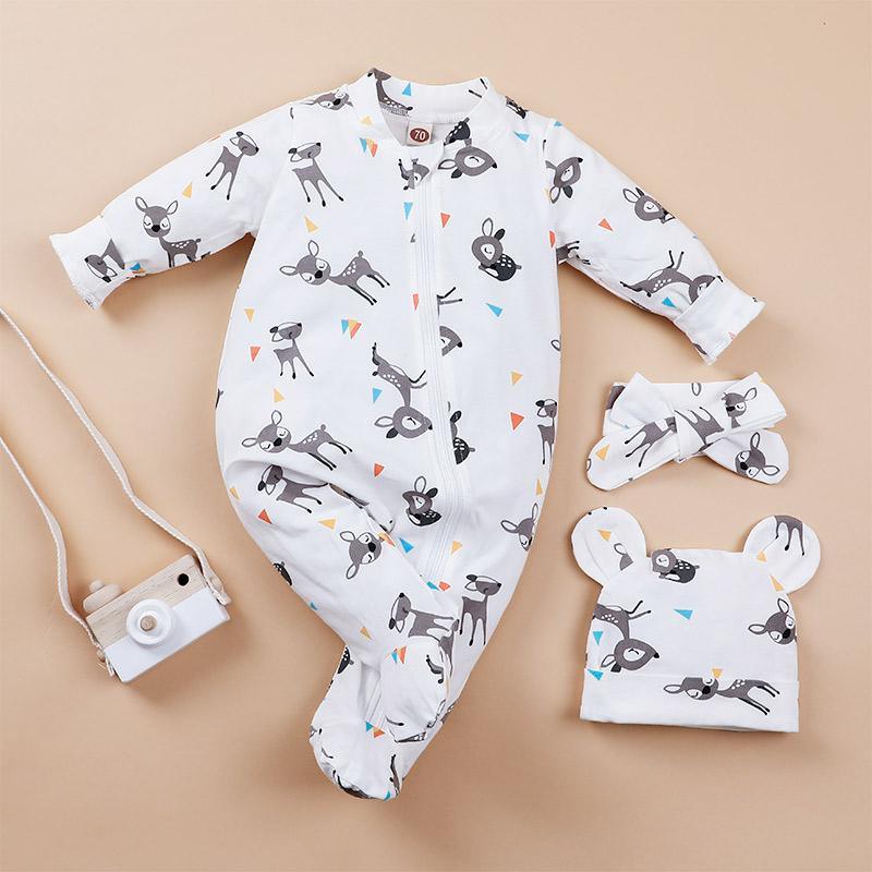 3-piece Hat & Romper & Pants for Baby Children's Clothing