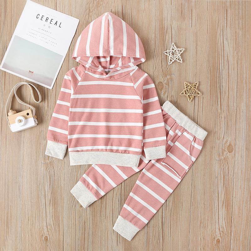 2-piece Stripes Hoodie & Pants for Baby