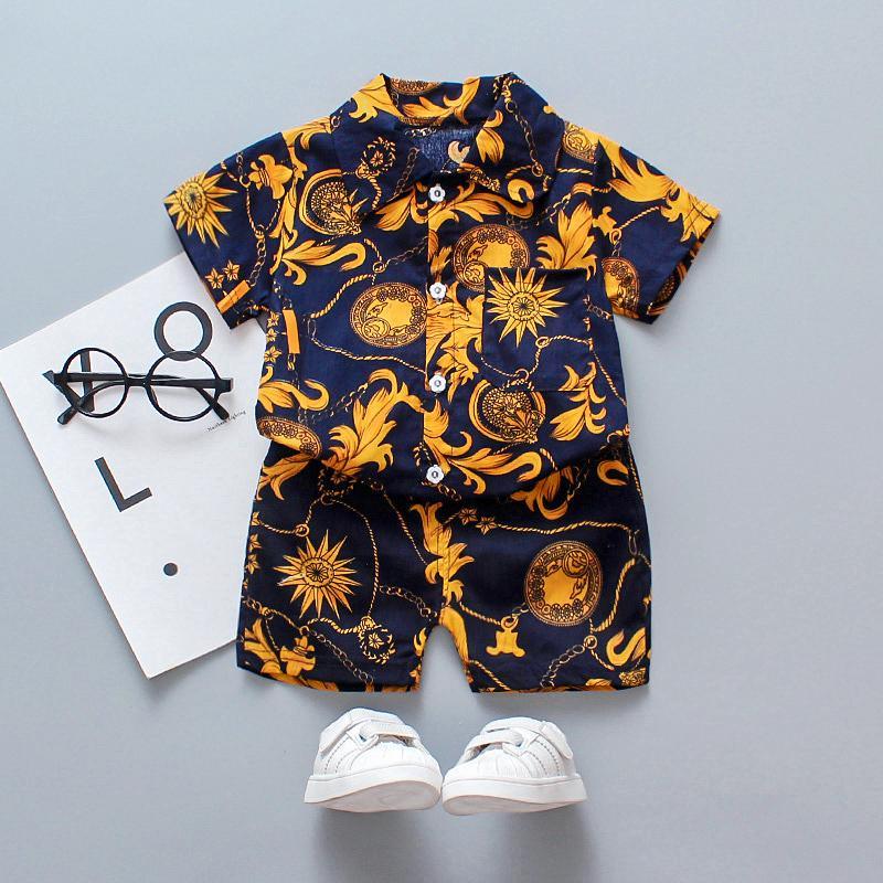 2-piece Short Sleeve Shirt & Shorts for Children Boy