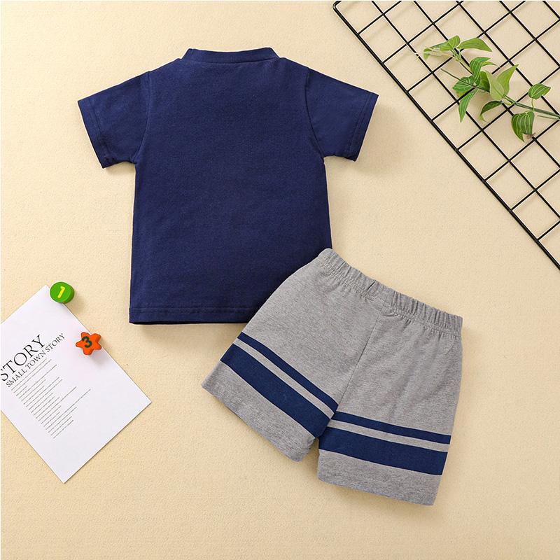 Baby Boy Vehicle Pattern Suit T-Shirt & shorts