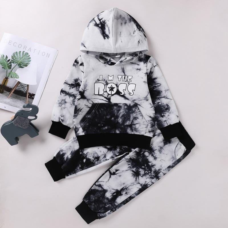 2-piece Tie Dye Hoodie & Pants for Children Boy