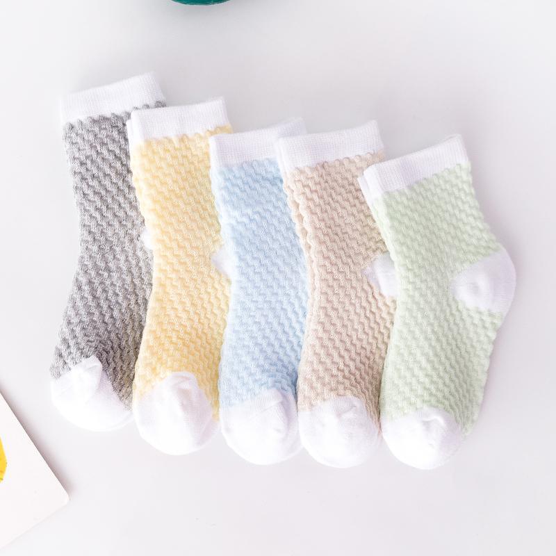 5-piece Cotton Mesh Socks