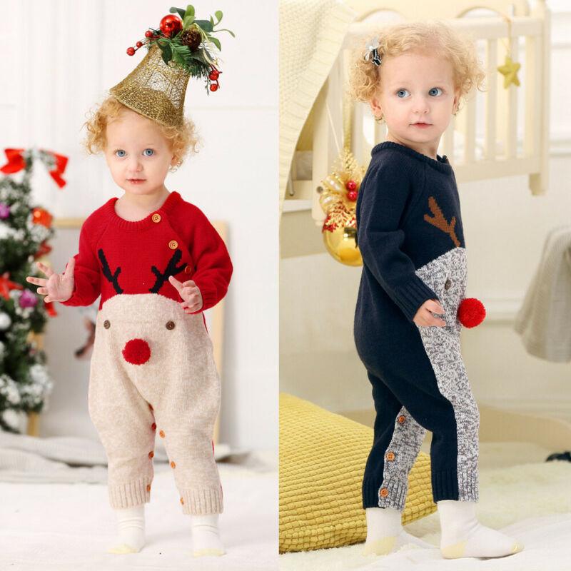 2021 new Baby Boys Rompers knitwear Infantil Jumpsuits Toddler Girls  Children Warm Wool Clothes Distributor