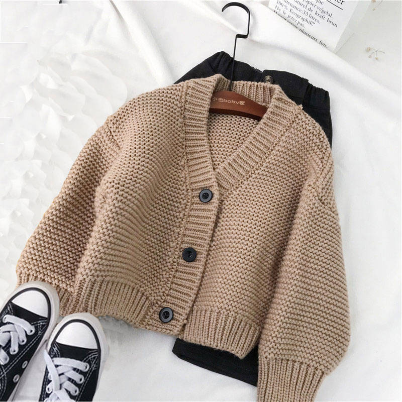 Baby boys and girls cardigan sweater coat sweater kids toddler girl sweater Supplier