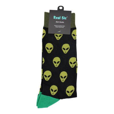 Sick Socks – Alien – Off the Wall Casual Dress Socks