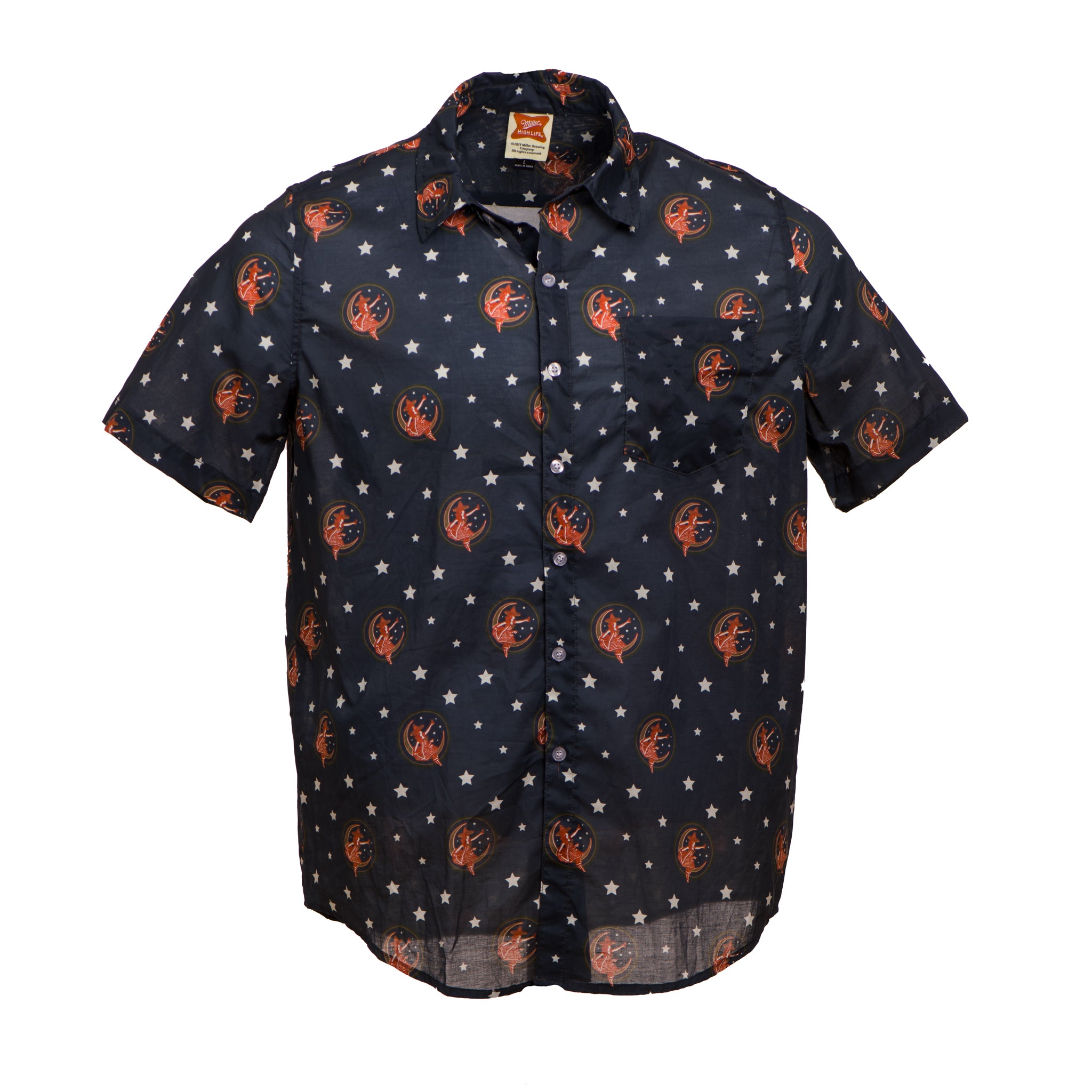 GIRL IN THE MOON BUTTON UP – Miller High Life Shop