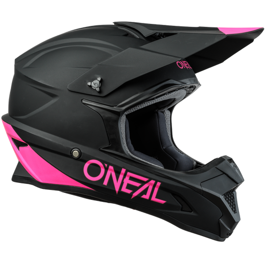 O'Neal YOUTH 1 SRS SOLID BLK/PNK HELMET