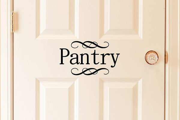 Vinyl Wall Art Decal Pantry 5 X 9 Cursive Lettering Food