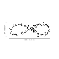 Live The Life You Love Love The Life You Live Bob Marley Infinity Wal Imprinted Designs