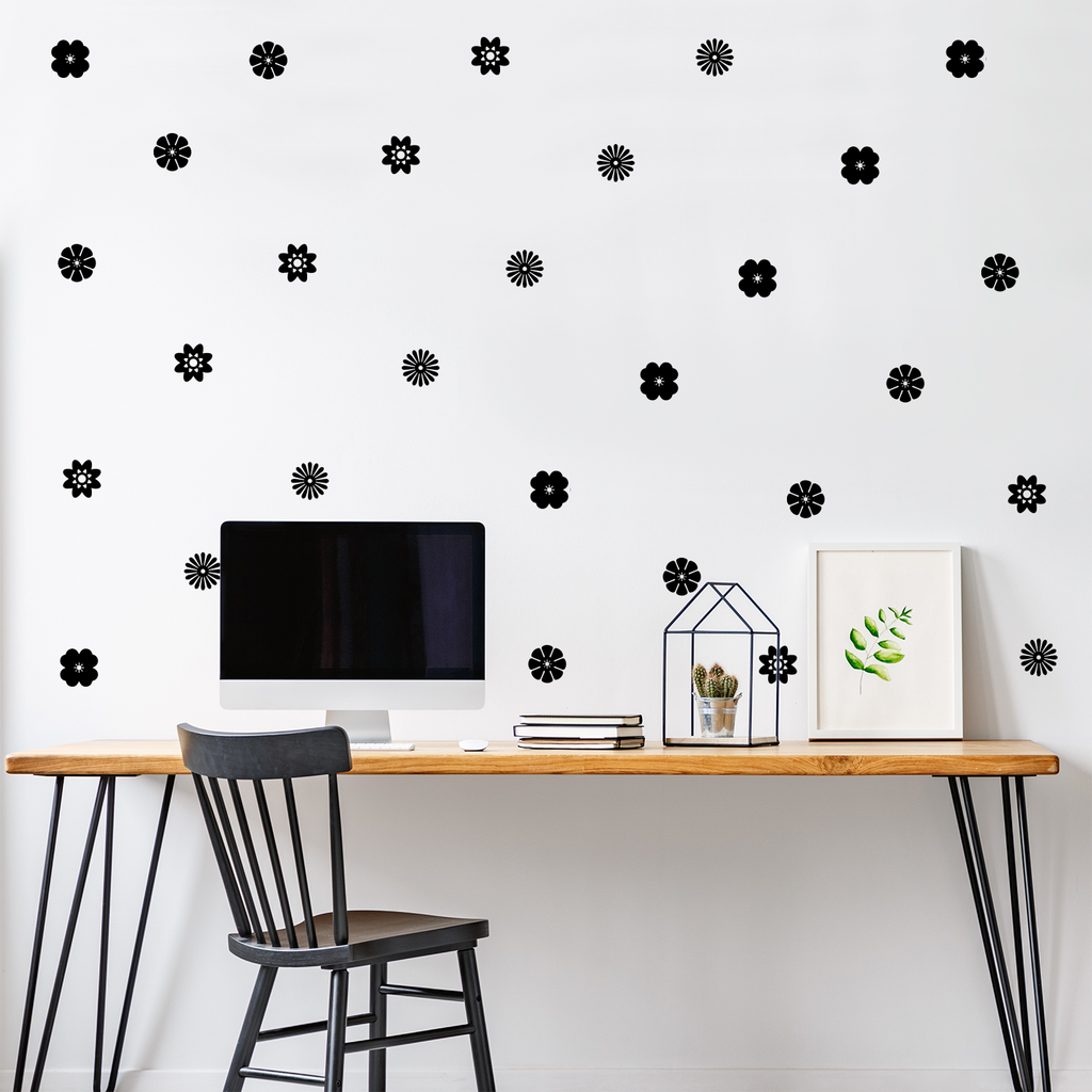 5 x 5 Each Set of 10 Vinyl Wall Art Decal Cute Trendy