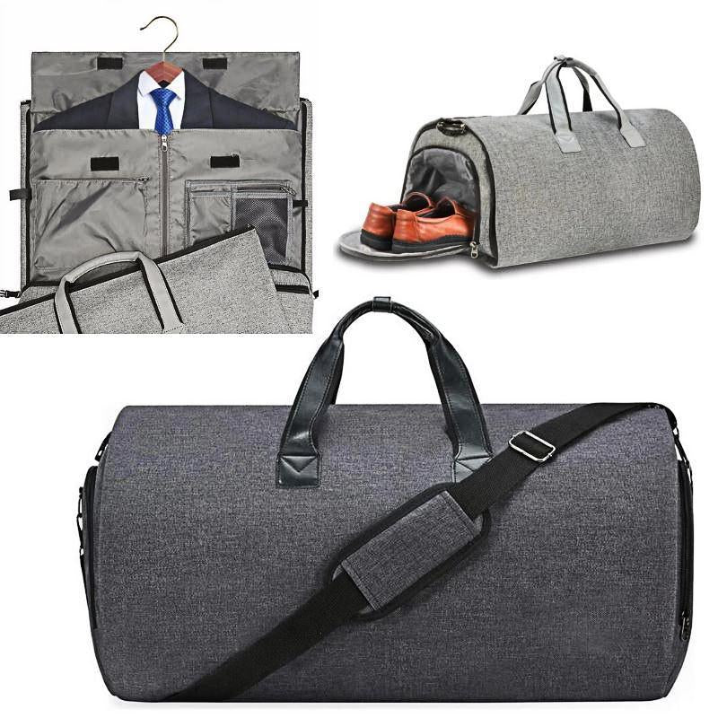 Men's 2-in-1 Garment + Duffel Weekend Travel Bag – Bagischic