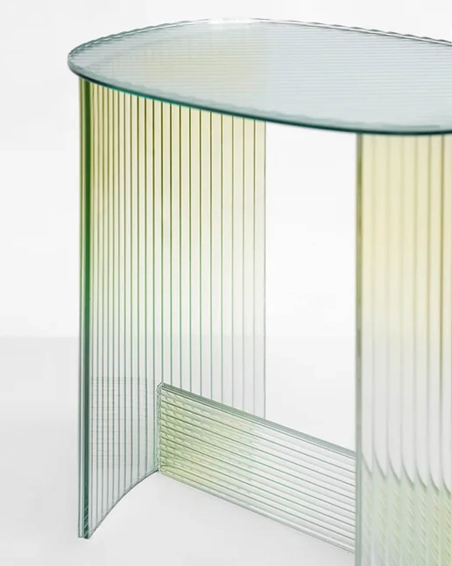 Fluted Glass Table, By Thinkk Studio