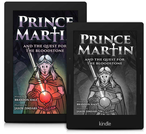 Prince Martin ebooks pictured on tablet devices