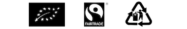 organic fairtrade recycling logos