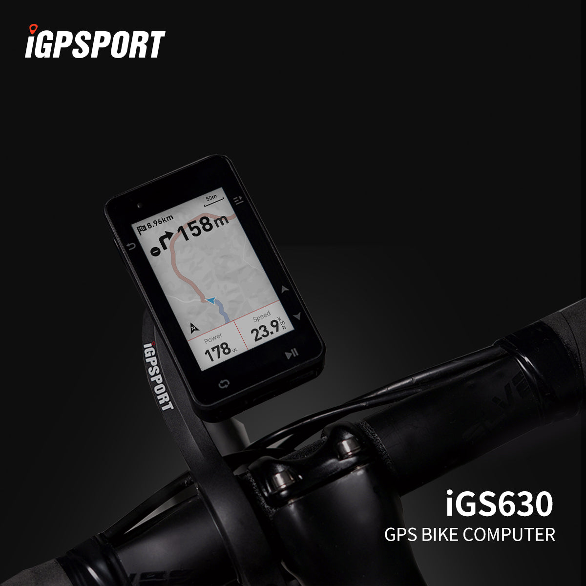 iGPSPORT iGS630 Bike Computer, 2.8'' Map Navigation iClimb Training  Function IPX7 Waterproof Cycling Computer Cycling GPS Unit