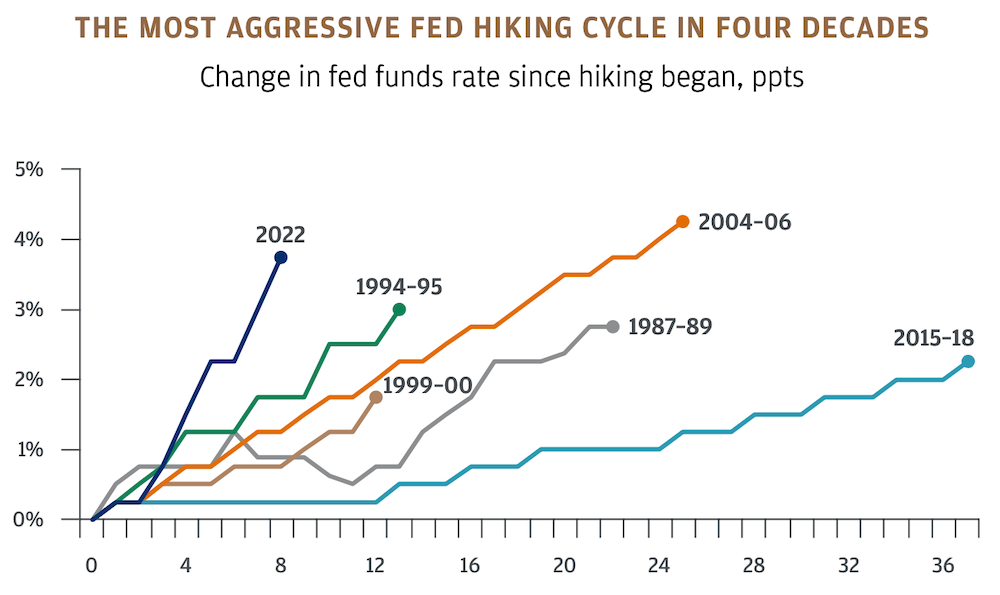 JPM Private Banking - Fed Interest Rate Hike Chart