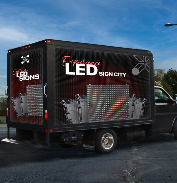 LED truck advertising