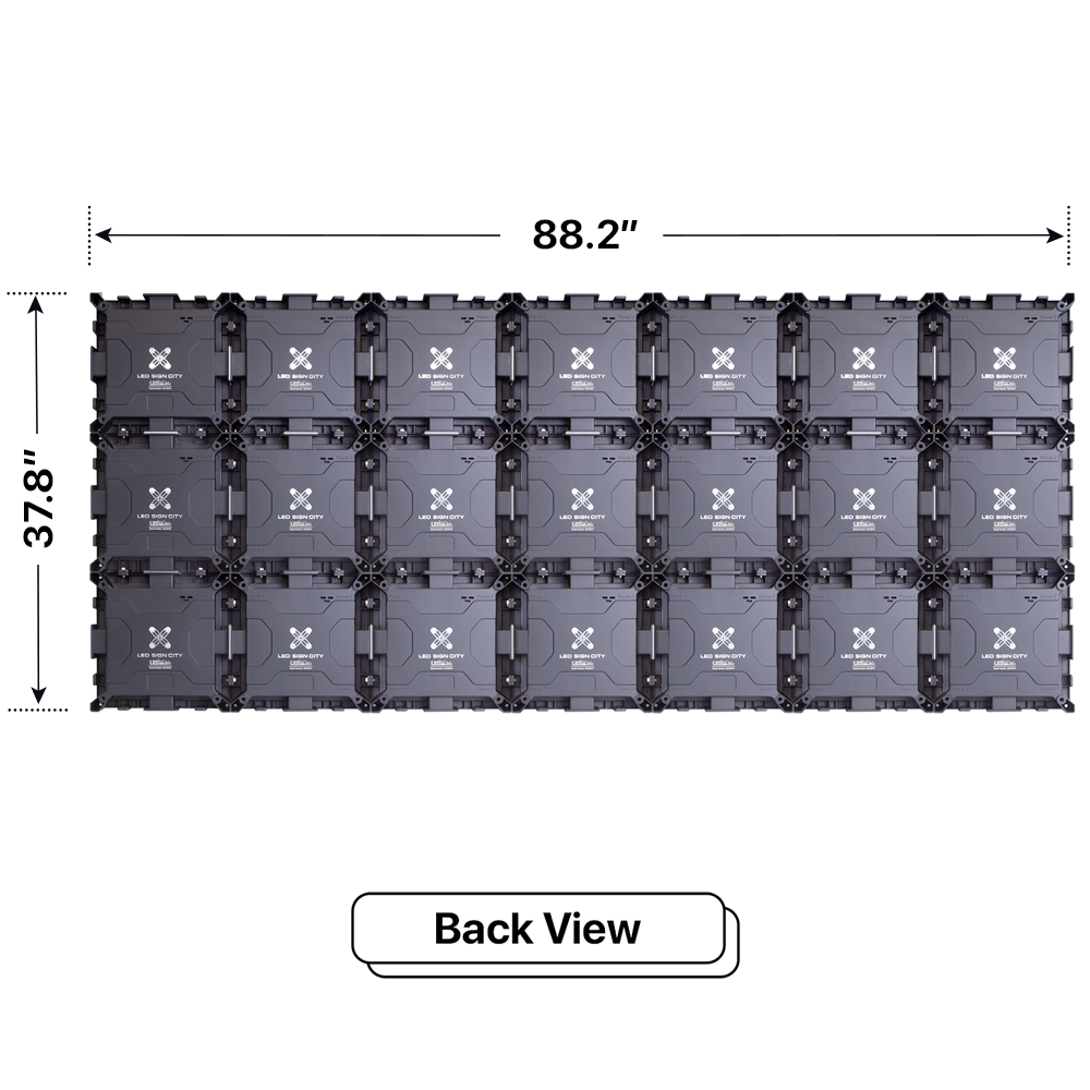 3x7 Commercial Outdoor LED Sign Board: P6, P8, P10