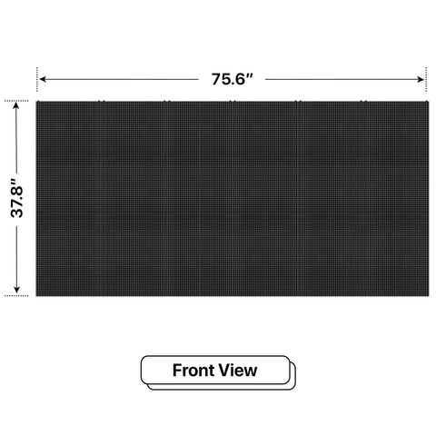 LED Sign City three by six inch LED sign, front view, Single and Double-sided display visibility, digital signage market, digital signage led, bar signs