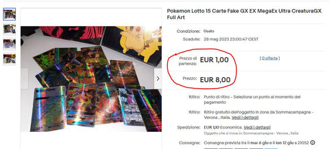 ebay prezzo sospetto